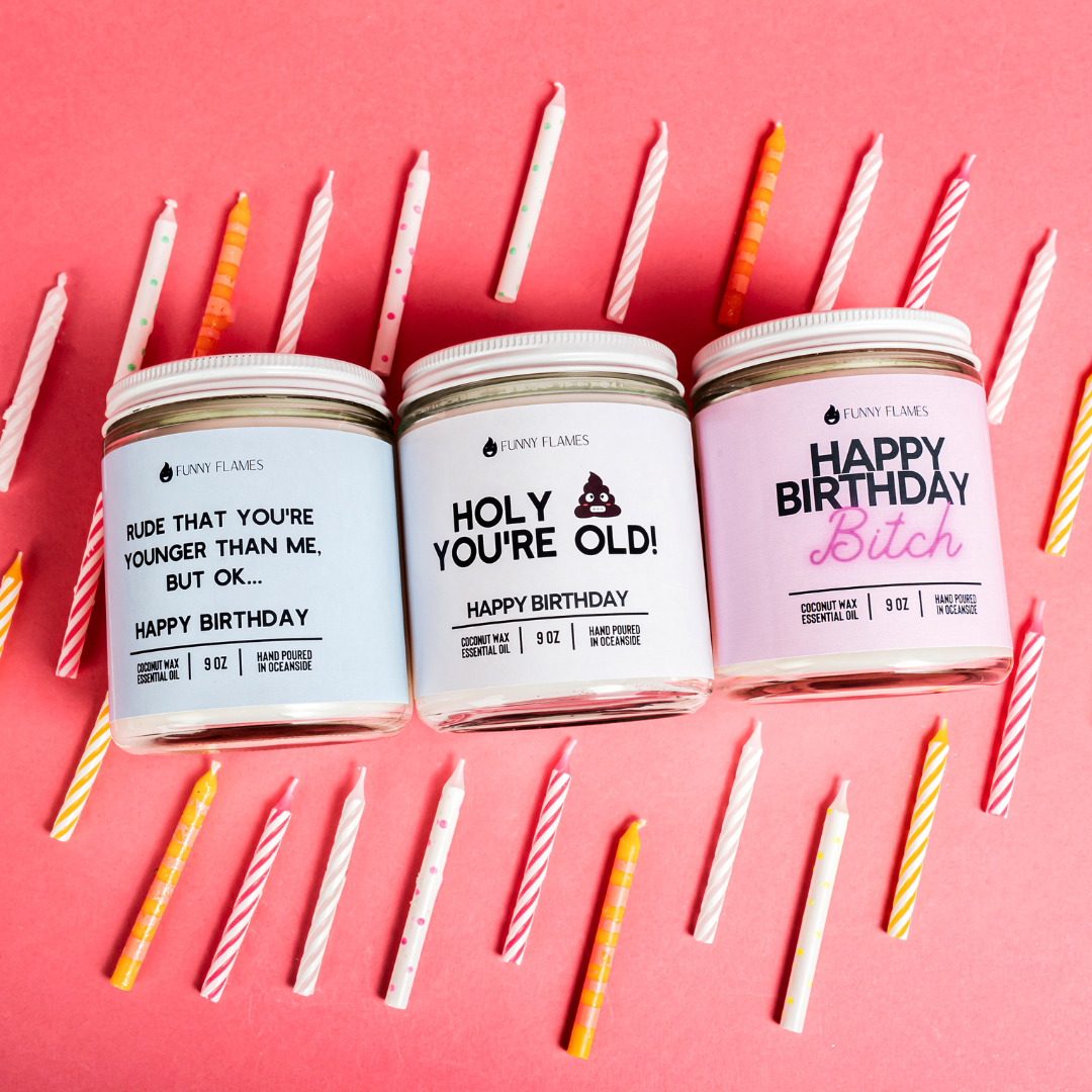 Happy Birthday Bitch - Funny Birthday Cake Candle